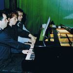 Mit den Kollegen Alexander und Asja Vasilenko beim Konzert in Gemmrigheim 2004 (Foto von Hildburg Hofmann)